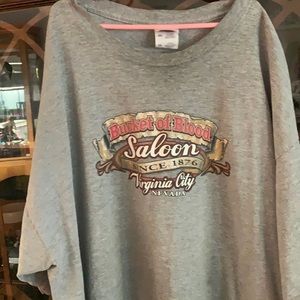 Unique tee shirt Bucket of blood saloon